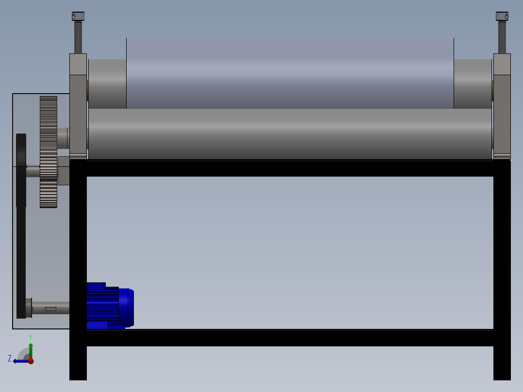 弯辊机sw20可编辑右视图
