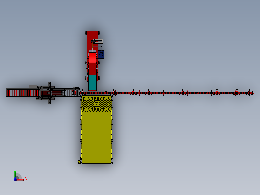金属铝渣自动打包生产设备sw17前视图