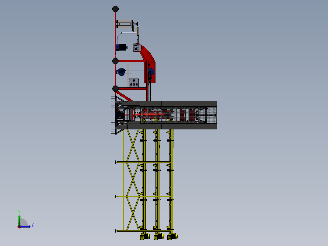 金属铝渣自动打包生产设备sw17左视图