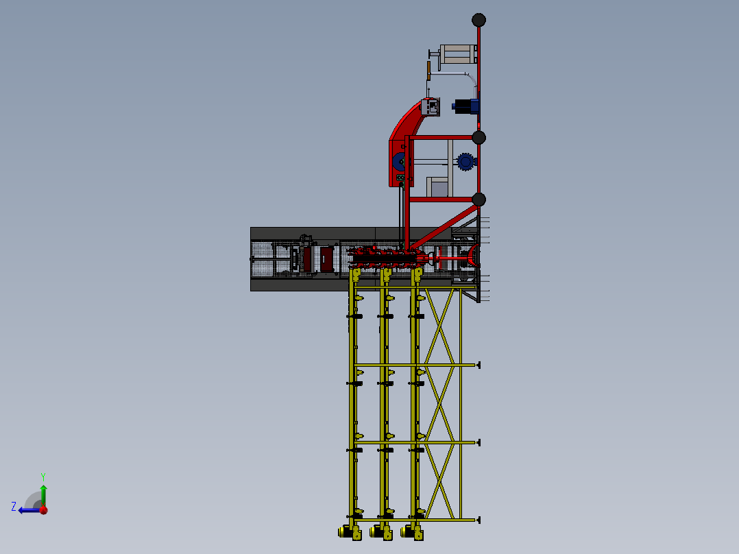 金属铝渣自动打包生产设备sw17右视图
