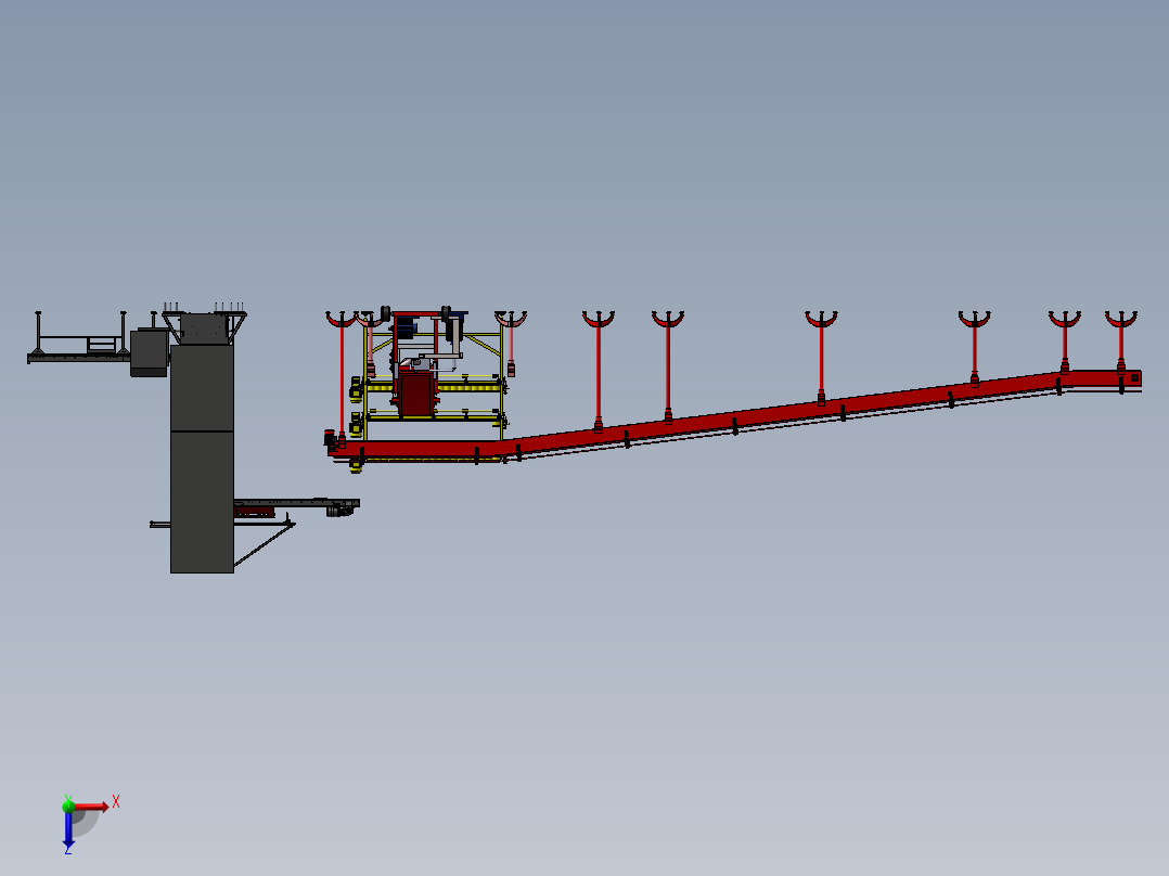 金属铝渣自动打包生产设备sw17俯视图