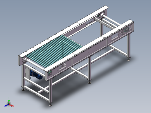 3米板链线（sw14可编辑+cad）