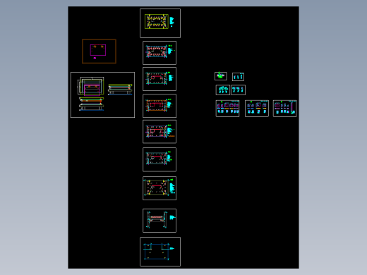 薄铝板冲网孔冲压模具图