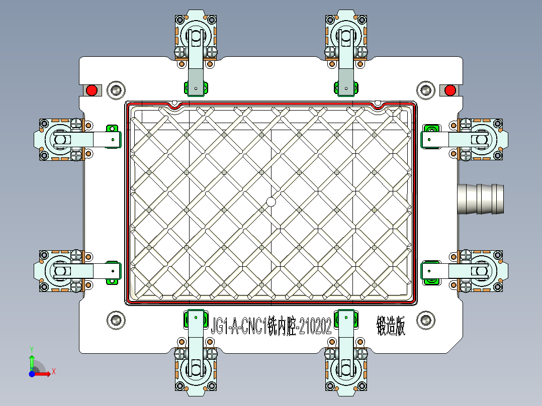 JG1-A-笔记本CNC工装夹具三维模型CNC1铣内腔锻造版-210202前视图