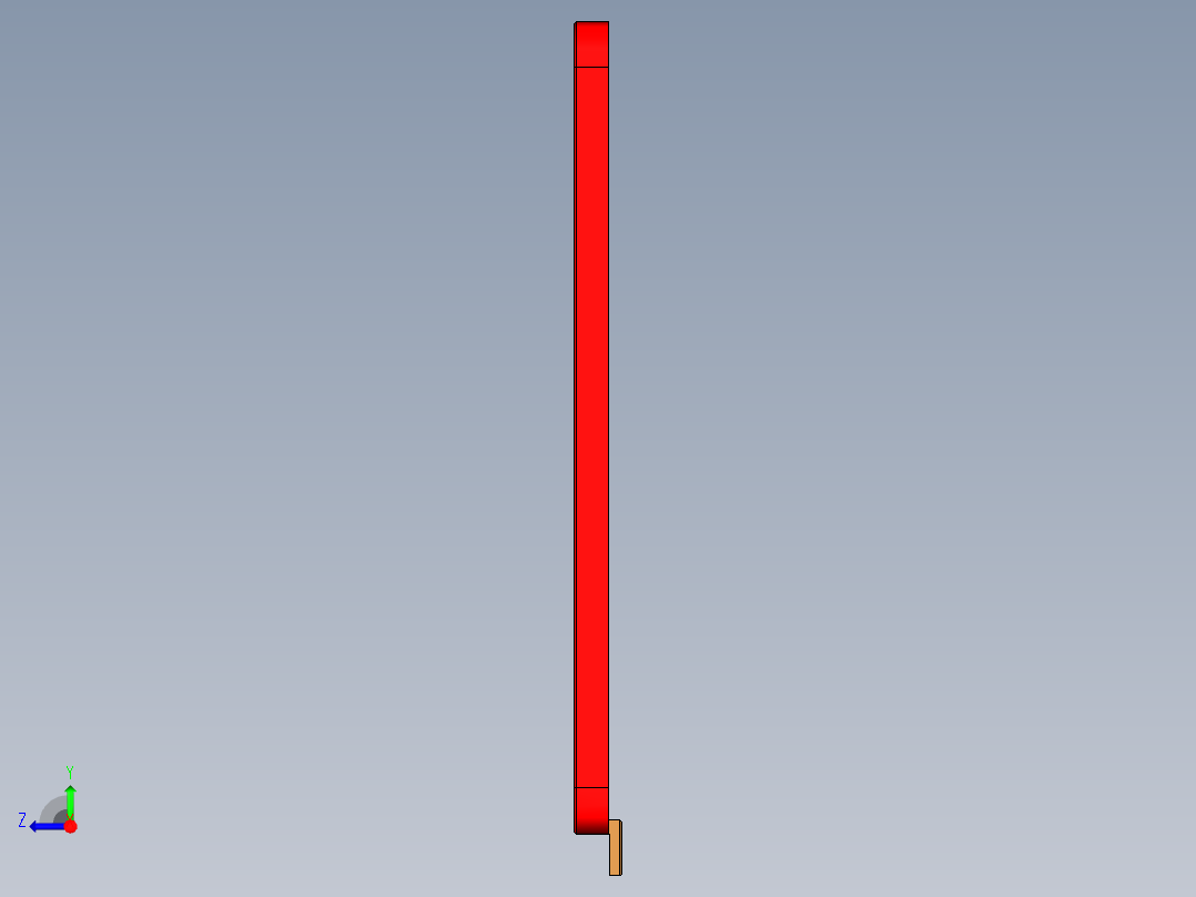 一款平板电脑外壳铣外形+LOGO程序模型右视图