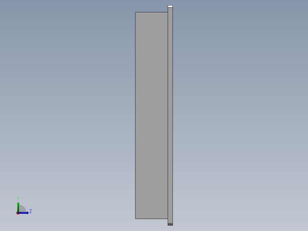上料触摸屏幕10寸-机架左视图