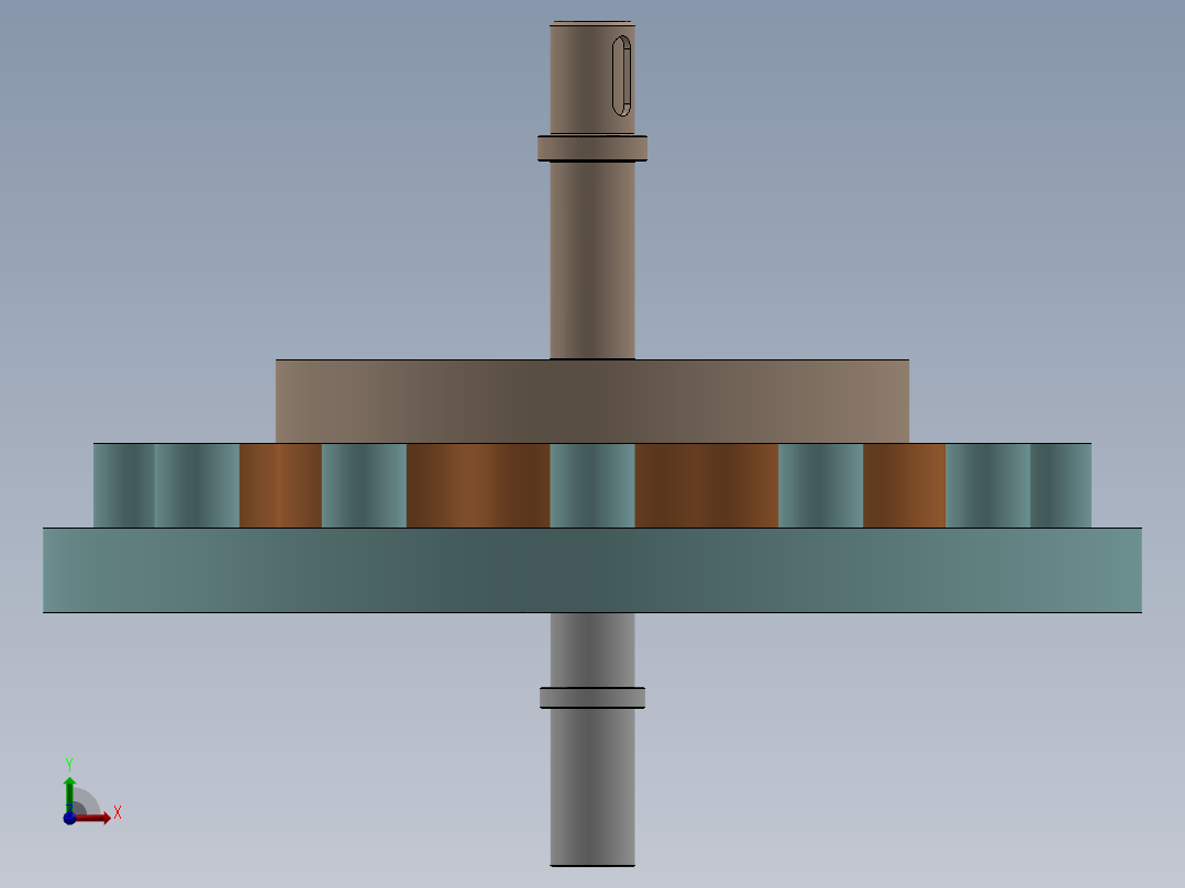 摆线减速器、摆线针轮减速器、减速器(12)前视图