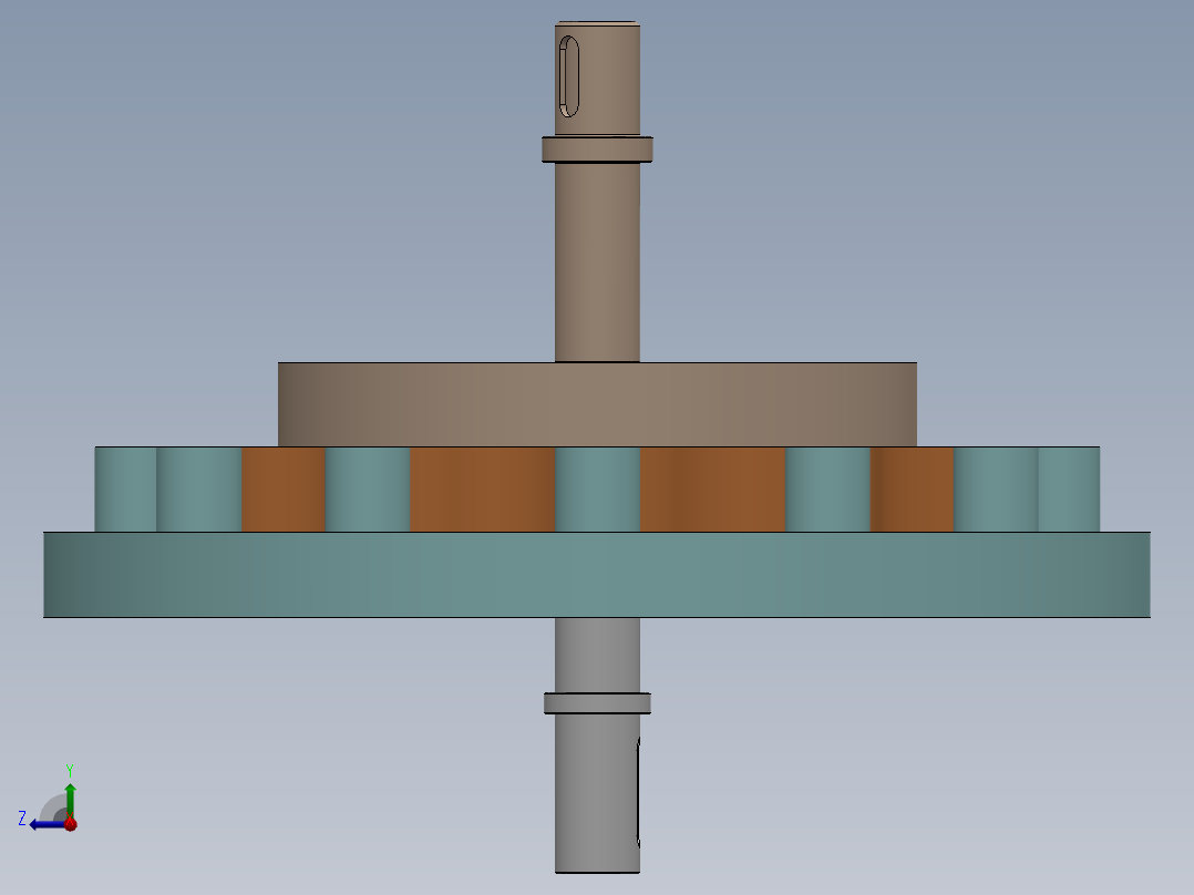 摆线减速器、摆线针轮减速器、减速器(12)右视图