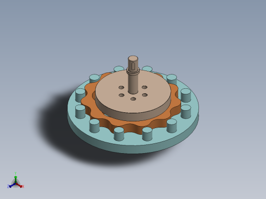摆线减速器、摆线针轮减速器、减速器(12)正等轴测缩略图