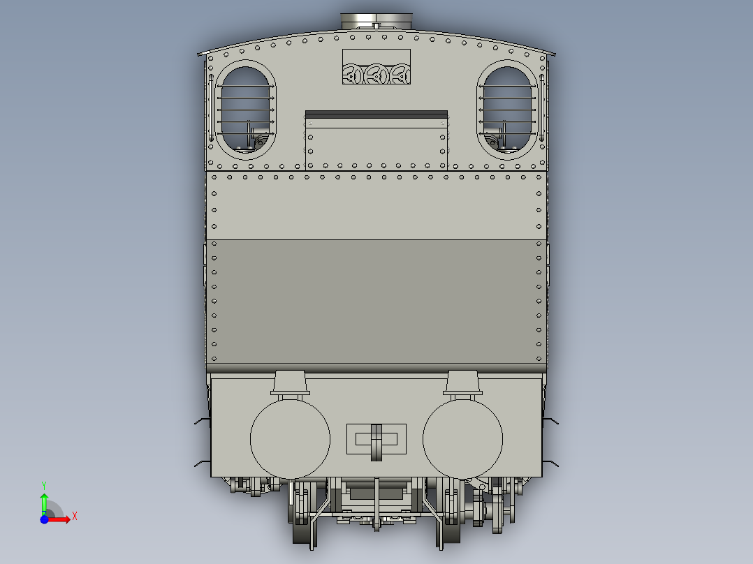 火车、动车、高铁(27)前视图