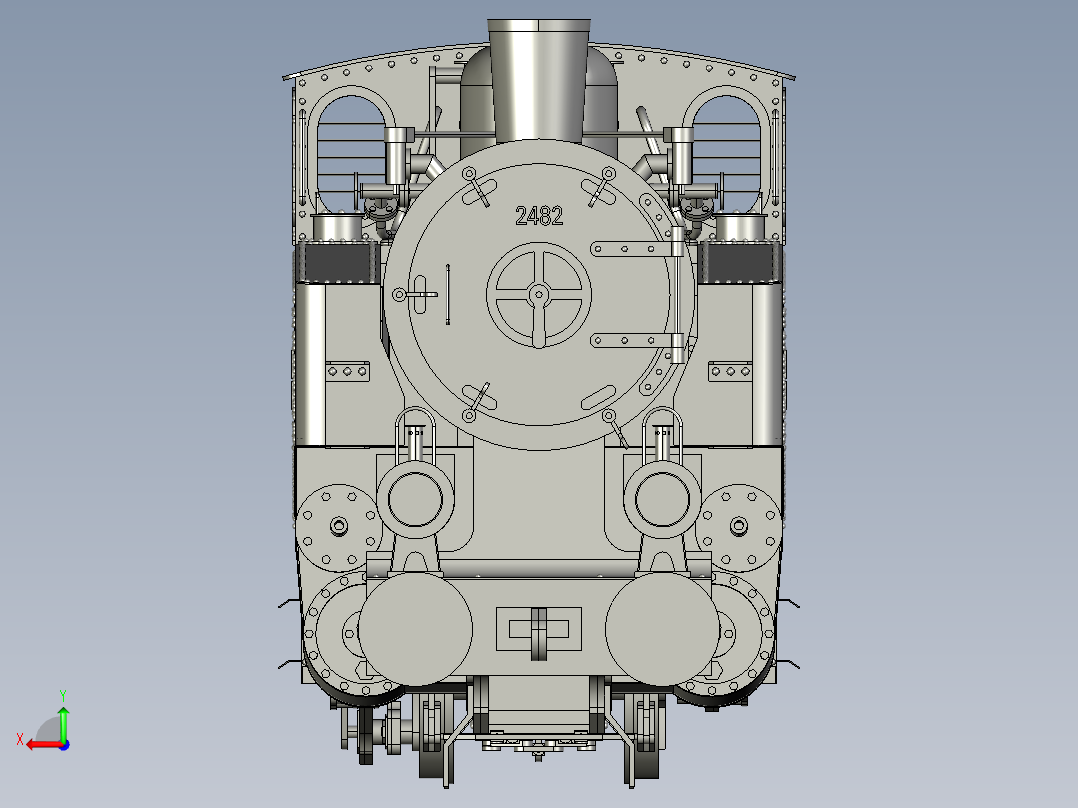 火车、动车、高铁(27)后视图