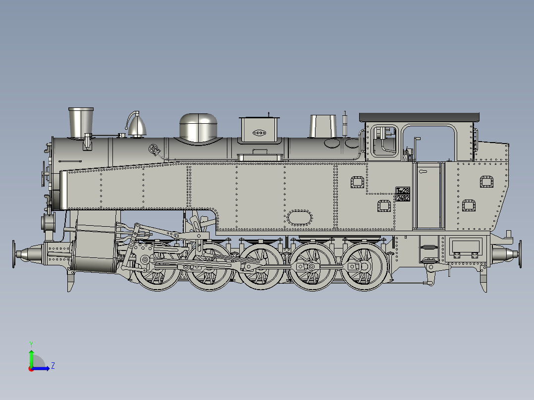 火车、动车、高铁(27)左视图