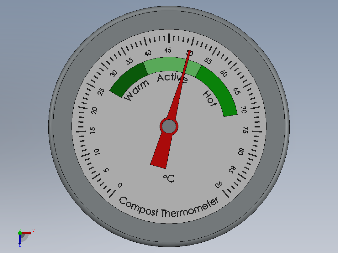 温度计(3)俯视图