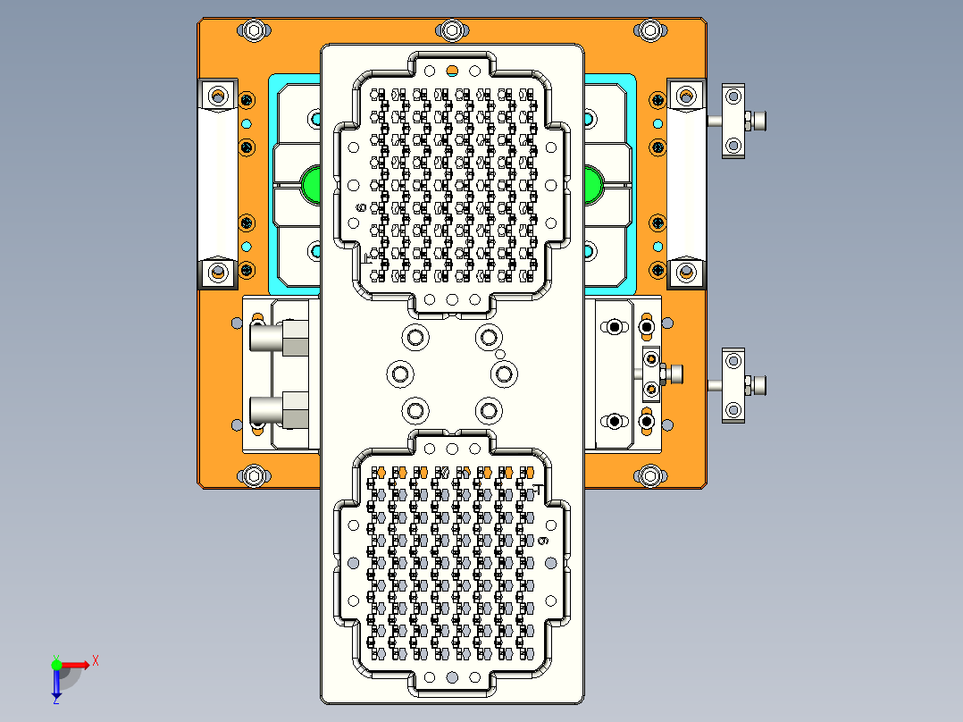 自动供料装置设计模型俯视图