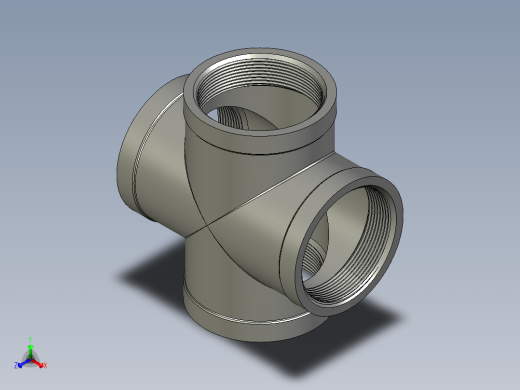 螺纹管四通-等径内丝 DN65