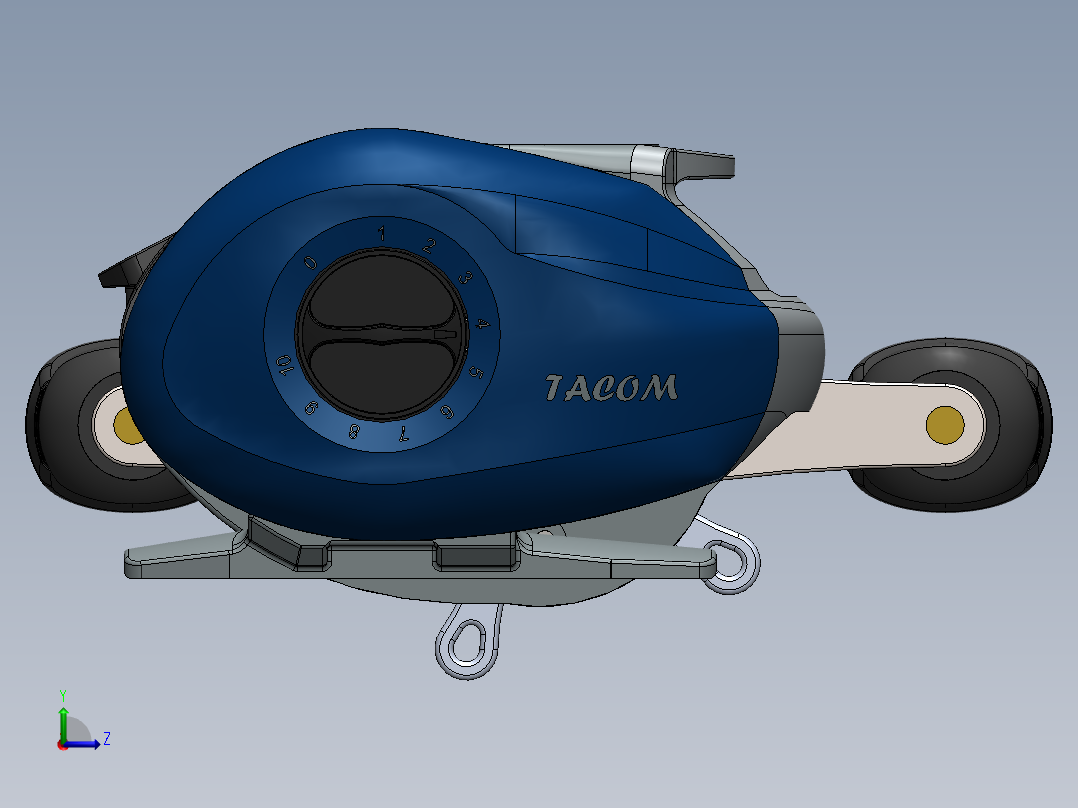 路亚水滴轮左视图