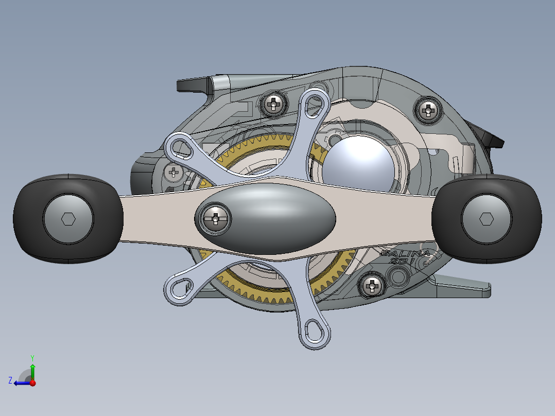 路亚水滴轮右视图