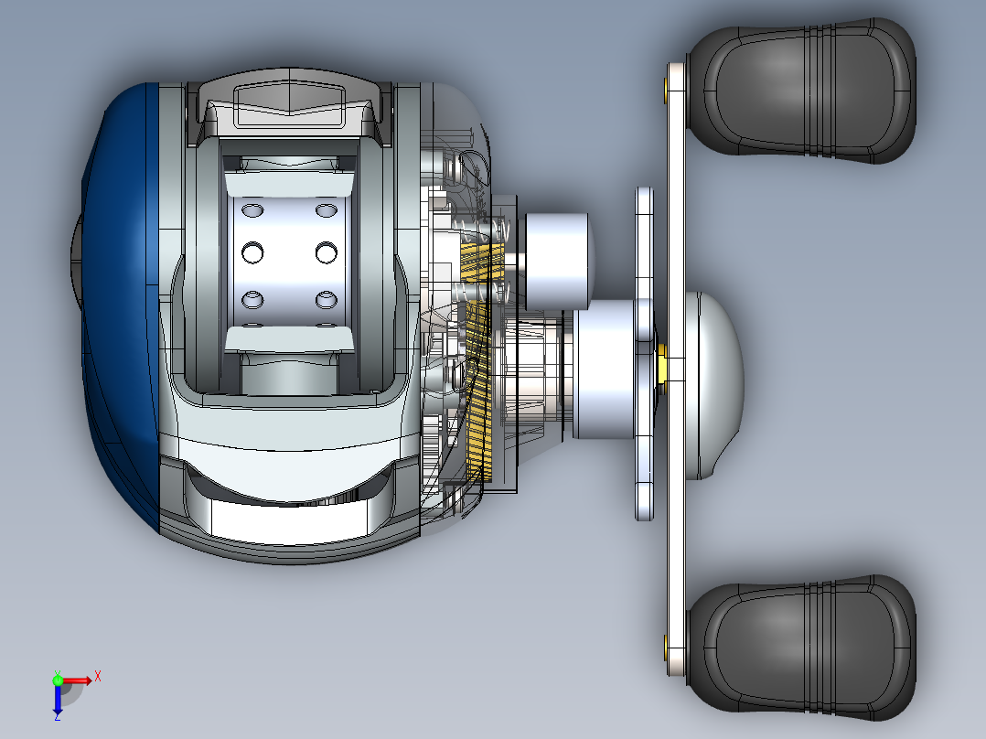 路亚水滴轮俯视图