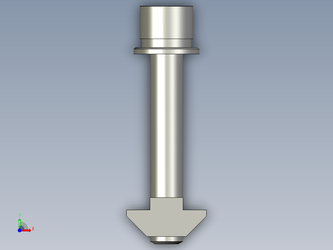 40铝合金-滑块螺母M8X50-组件前视图