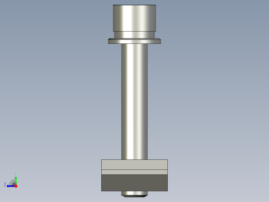 40铝合金-滑块螺母M8X50-组件右视图