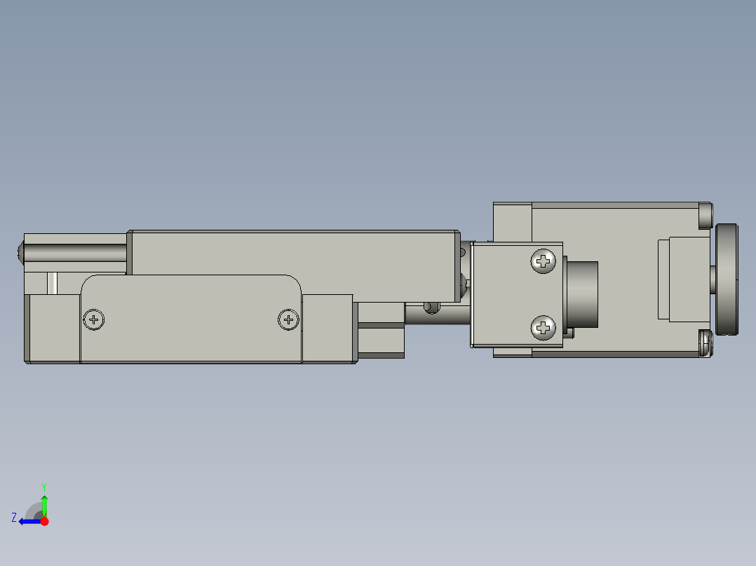 电动滑台KSH-620电动位移滑台精密位移台KSHX620右视图