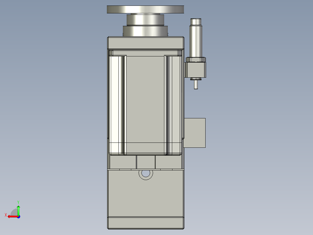 顶升旋转机构后视图