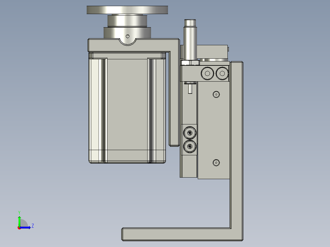 顶升旋转机构左视图