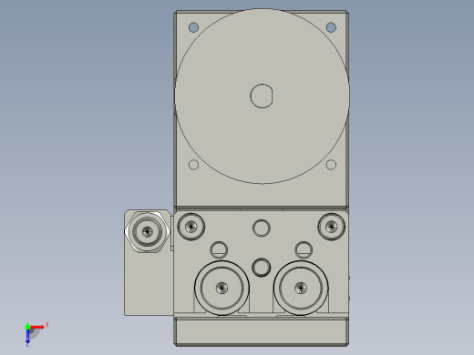 顶升旋转机构俯视缩略图