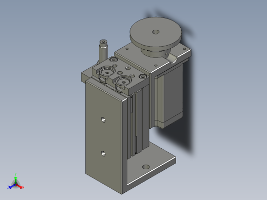 顶升旋转机构正等轴测缩略图