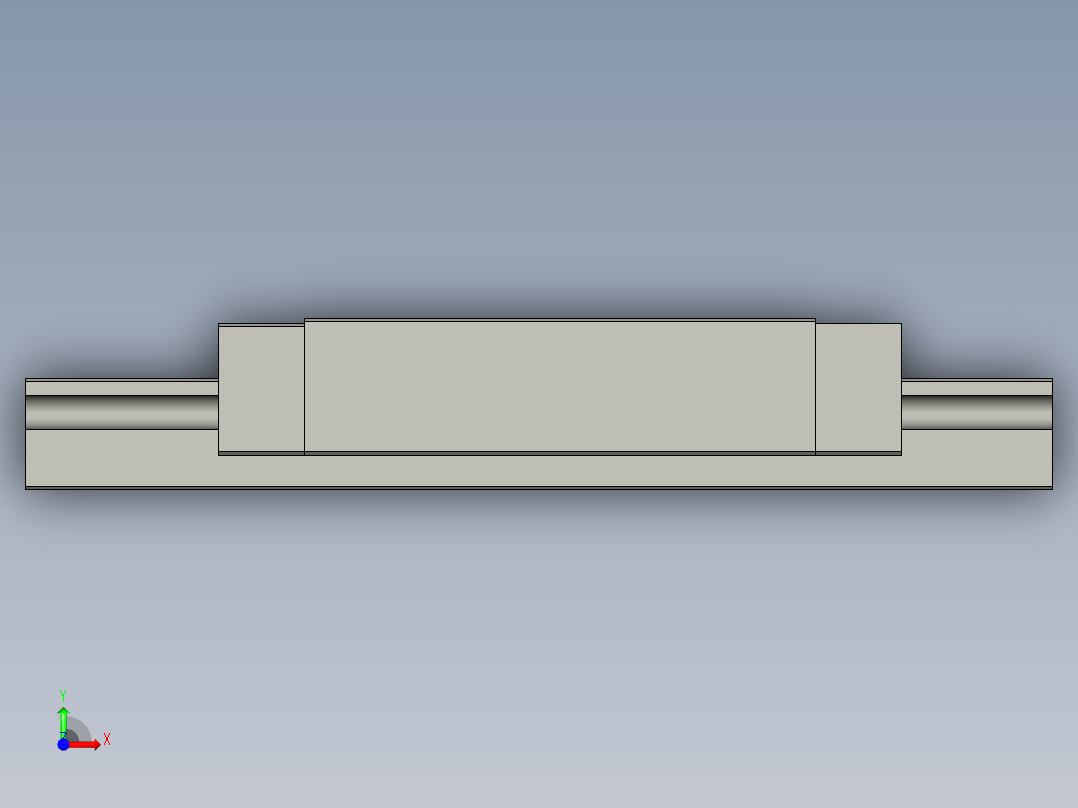 MGN9H-60滑轨副前视图