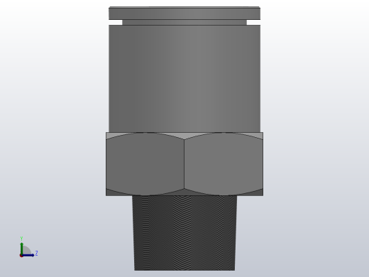 IPCP 螺纹直通气动管接头_IPCP12-02左视缩略图