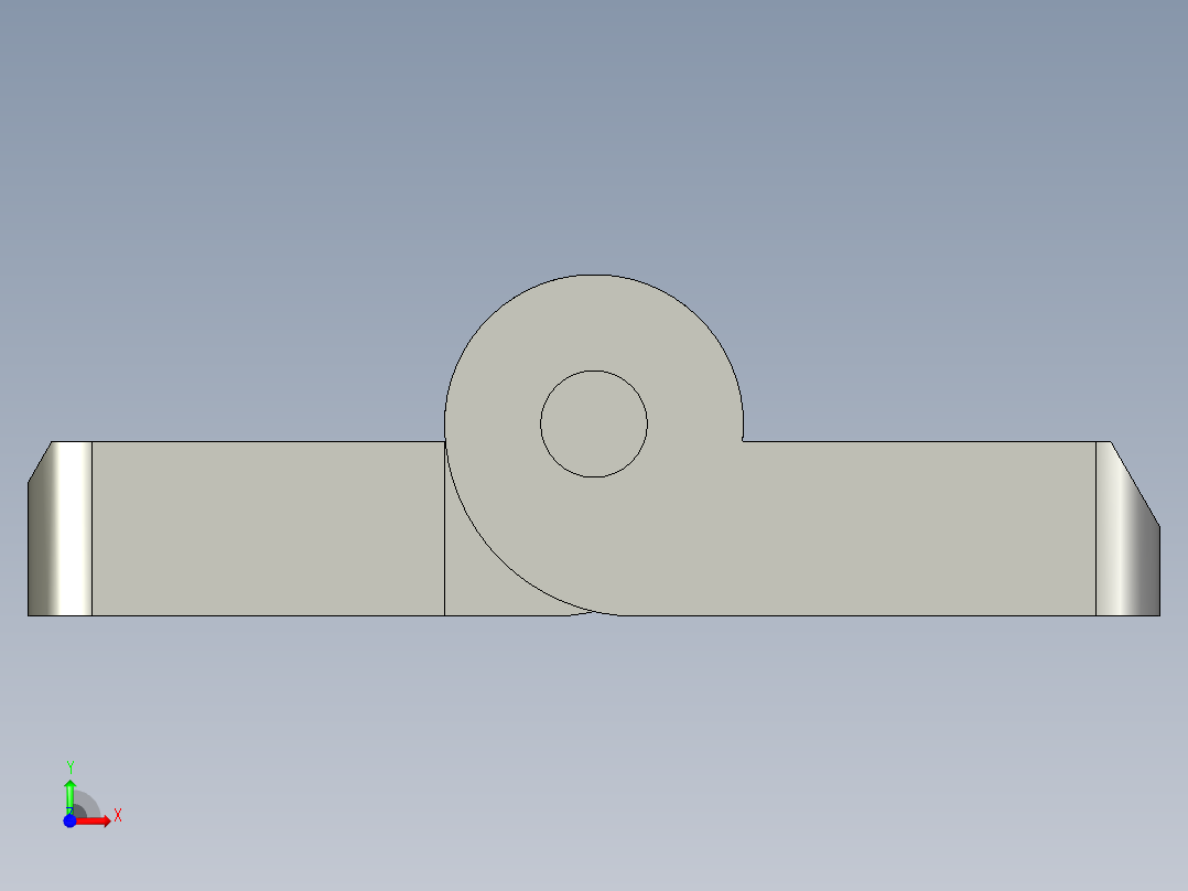 铝型材铰链3030(孔距3024)前视图