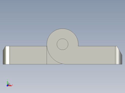 铝型材铰链3030(孔距3024)前视缩略图
