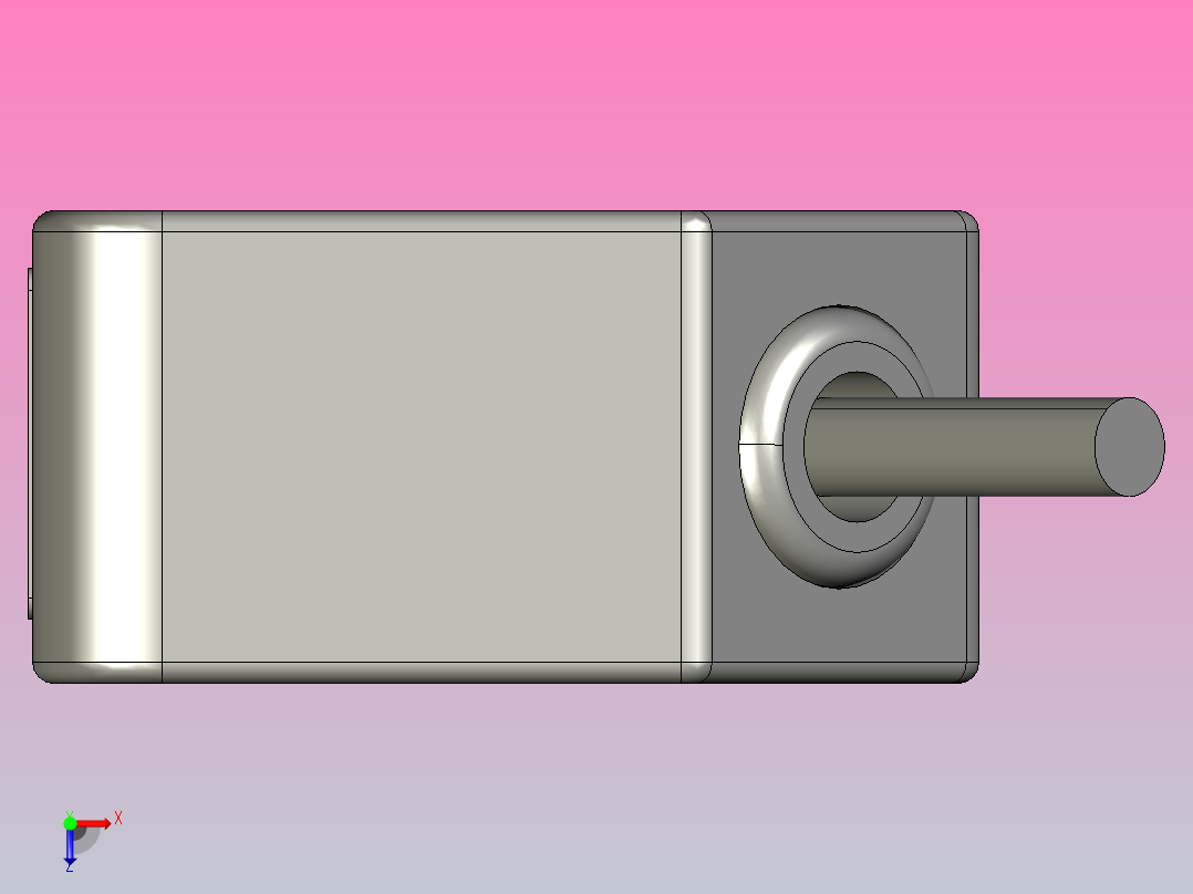 激光传感器ZHR51-N-90俯视图