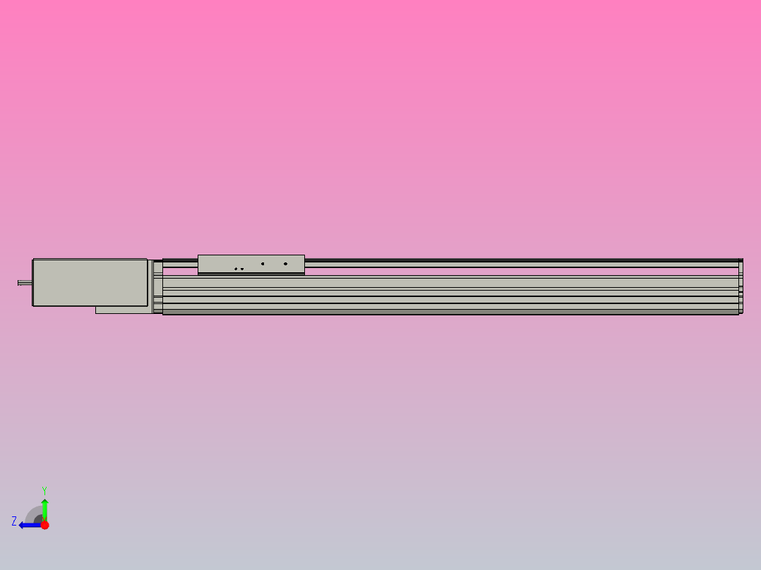 MT136BT半封闭皮带滑台[MT136BT.L100.500.R.M40.C3]右视图