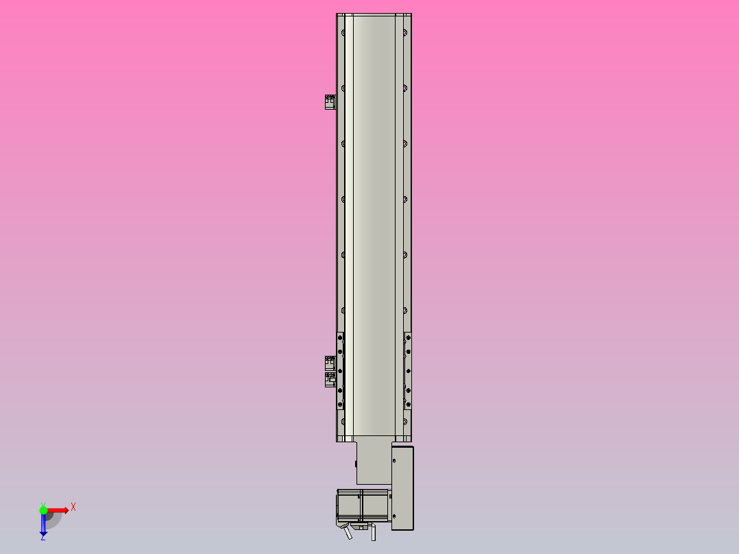 MT136BT半封闭皮带滑台[MT136BT.L100.500.R.M40.C3]俯视图