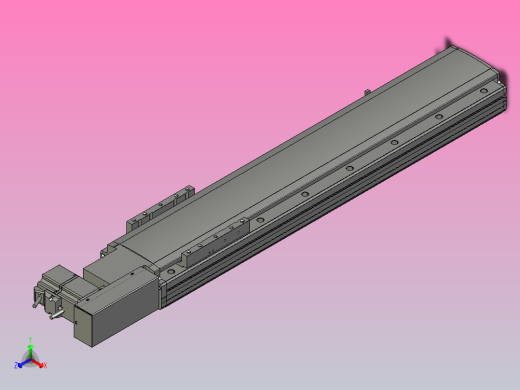 MT136BT半封闭皮带滑台[MT136BT.L100.500.R.M40.C3]正等轴测缩略图