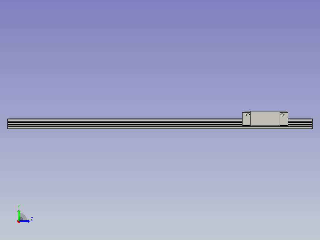 上银_直线导轨_HGH20CA1R520ZOC左视图