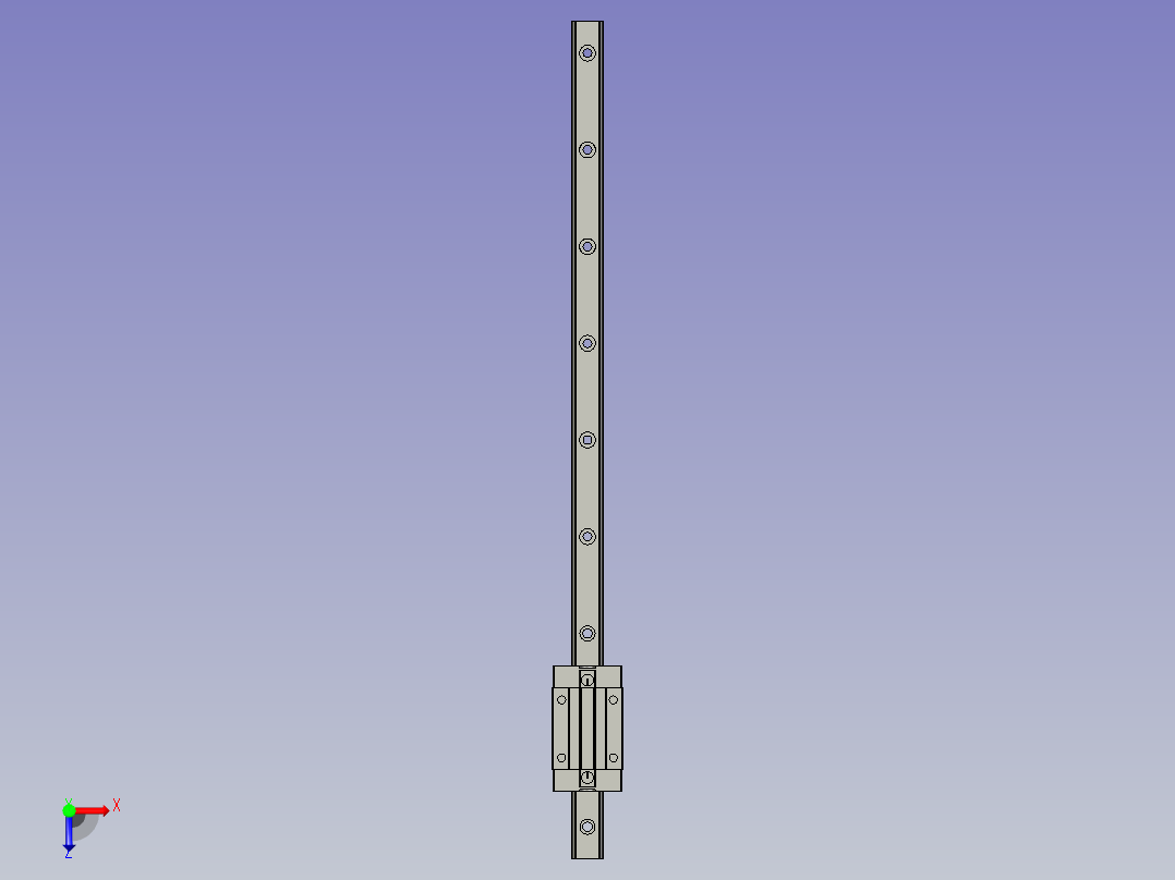 上银_直线导轨_HGH20CA1R520ZOC俯视图