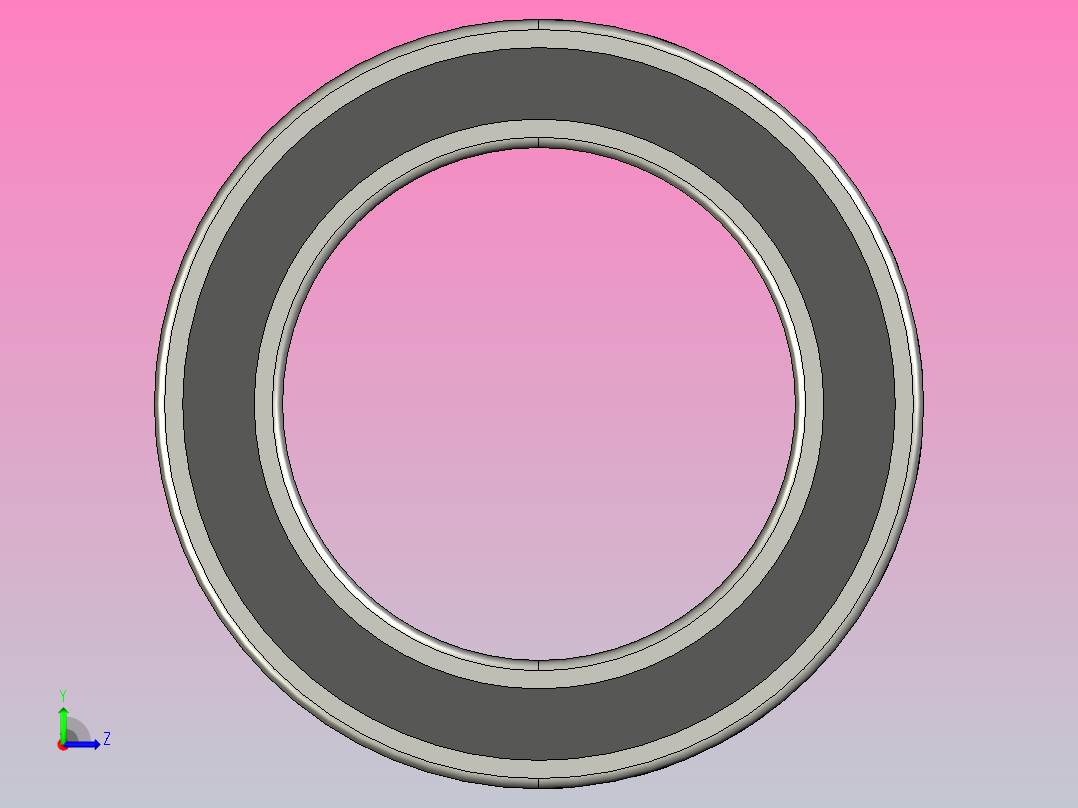 6700-2RS轴承左视图