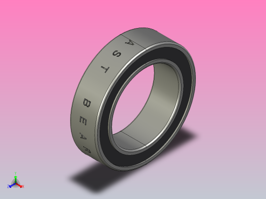 6700-2RS轴承正等轴测缩略图