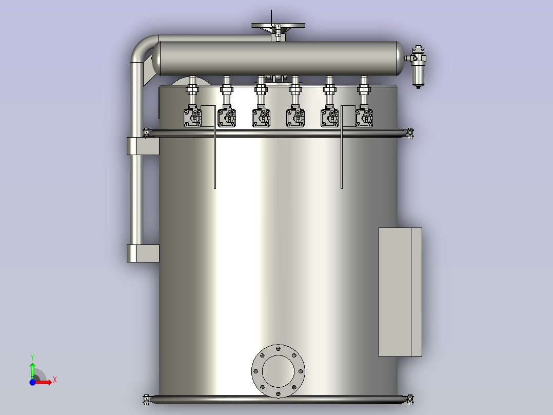 仓顶除尘器1100前视图