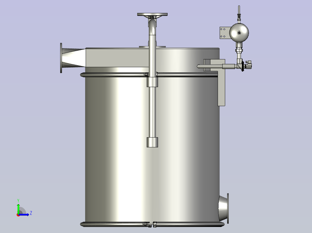 仓顶除尘器1100左视图