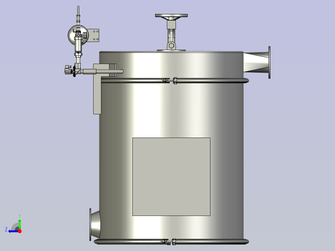 仓顶除尘器1100右视图