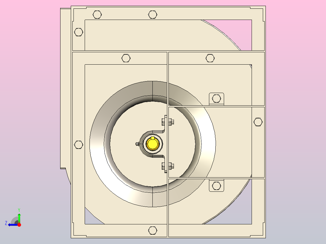 SYH-R2离心风机[SYH355 R2]右视图