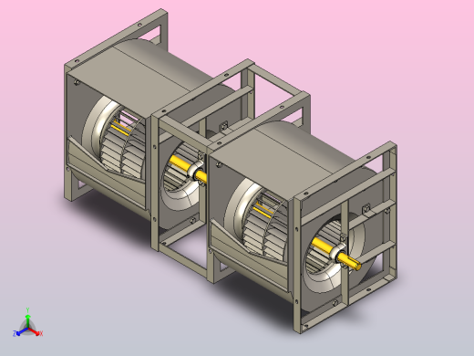 SYH-R2离心风机[SYH355 R2]正等轴测缩略图