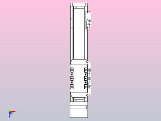 滚珠丝杠直线轴内置导轨TPA-GCR-50-1210C-L150-MP-M10-N3俯视缩略图