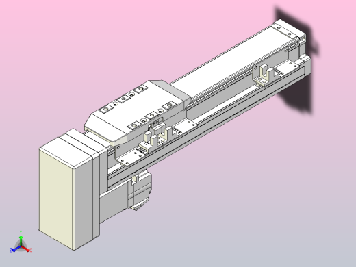 滚珠丝杠直线轴内置导轨TPA-GCR-50-1210C-L150-MP-M10-N3正等轴测缩略图