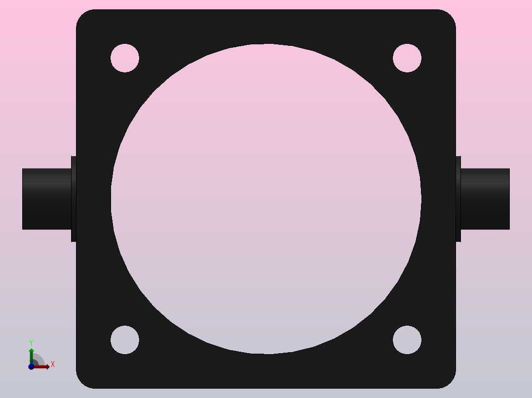 TA前铰轴[320]气缸附件前视图