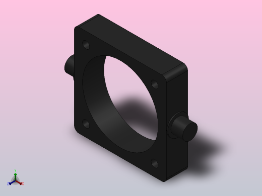 TA前铰轴[320]气缸附件正等轴测缩略图